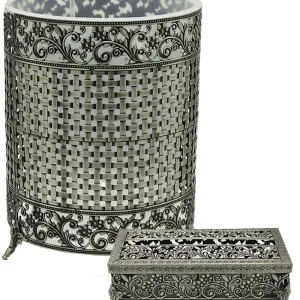ست سطل و دستمال ترمه سلینا کد 1571