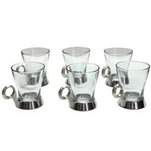 چایی خوری نگین نقره ای سلینا کد 93519