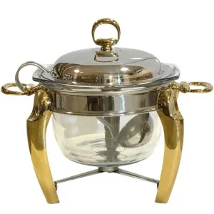 سوپ خوری استیل سلینا مدل پافیلی طلایی 95610